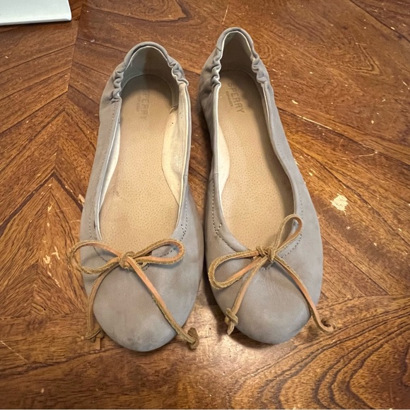 Sperry Top-Sider Taupe leather ballet flats - Picture 4 of 5
